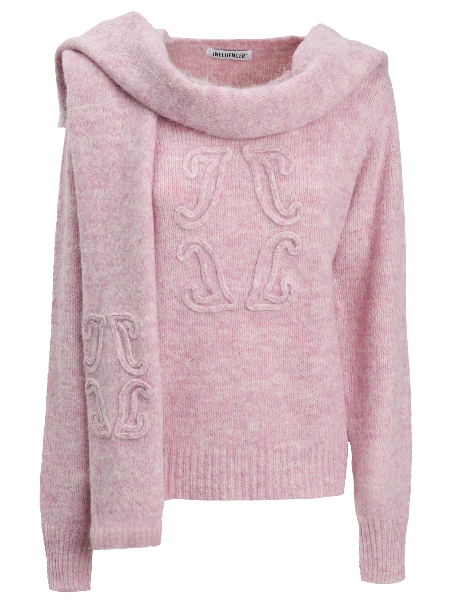 PULL + KNITTED SCARF 04V080