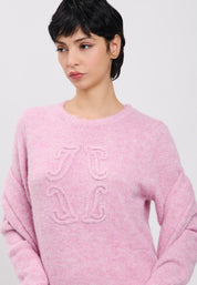 PULL + KNITTED SCARF Lilac Pink 04V080