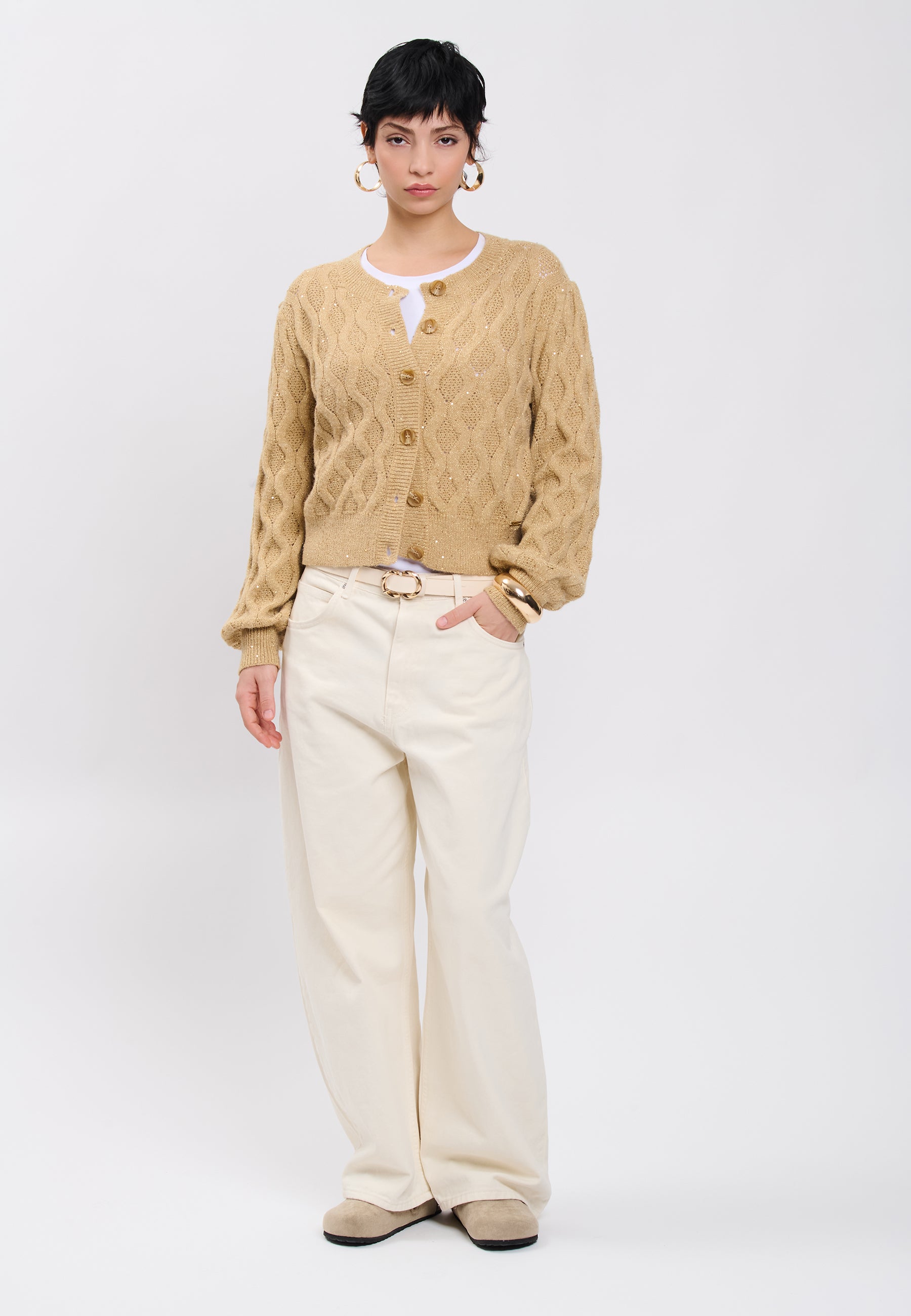 CARDIGAN Camel 04Y144