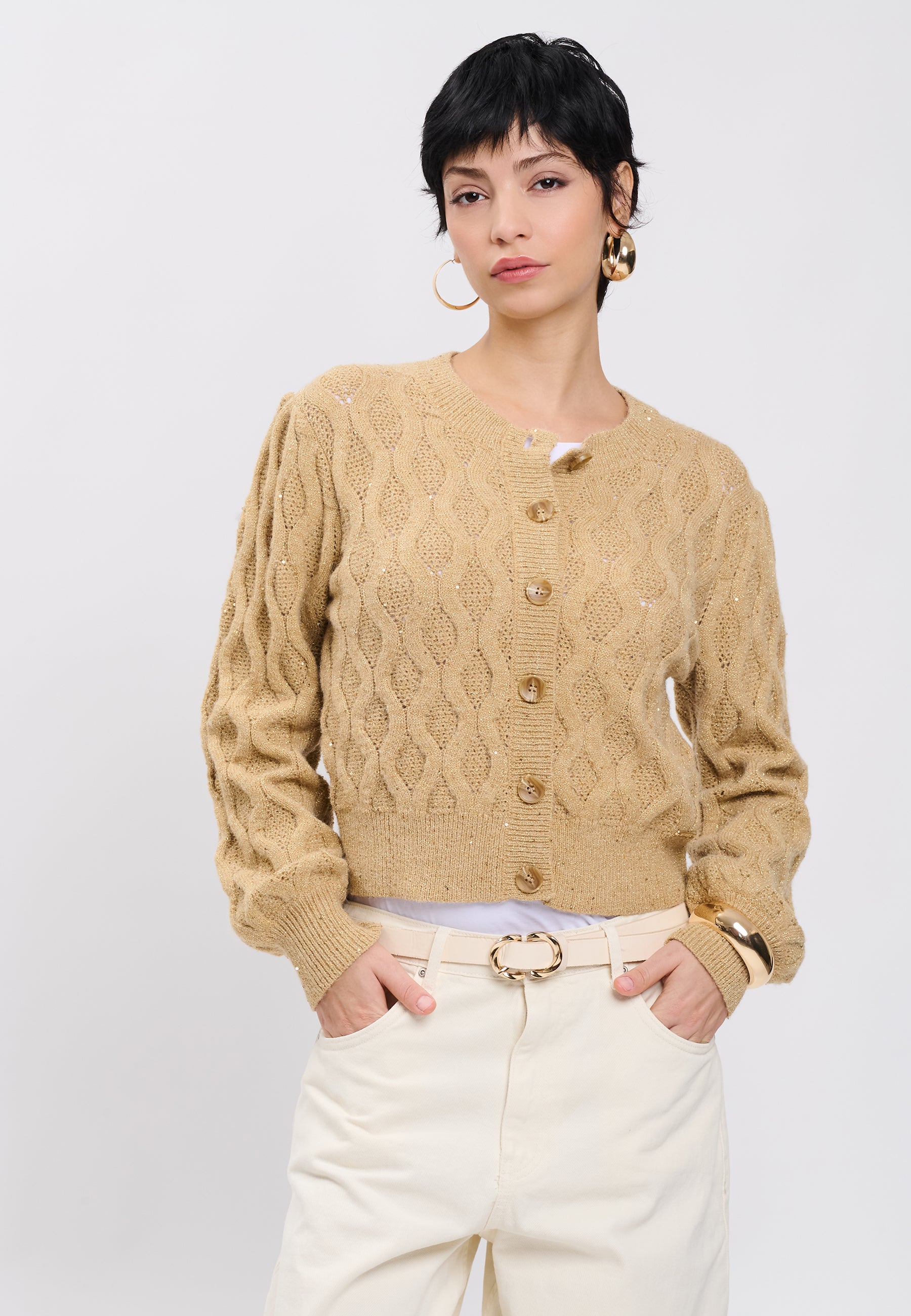 CARDIGAN Camel 04Y144
