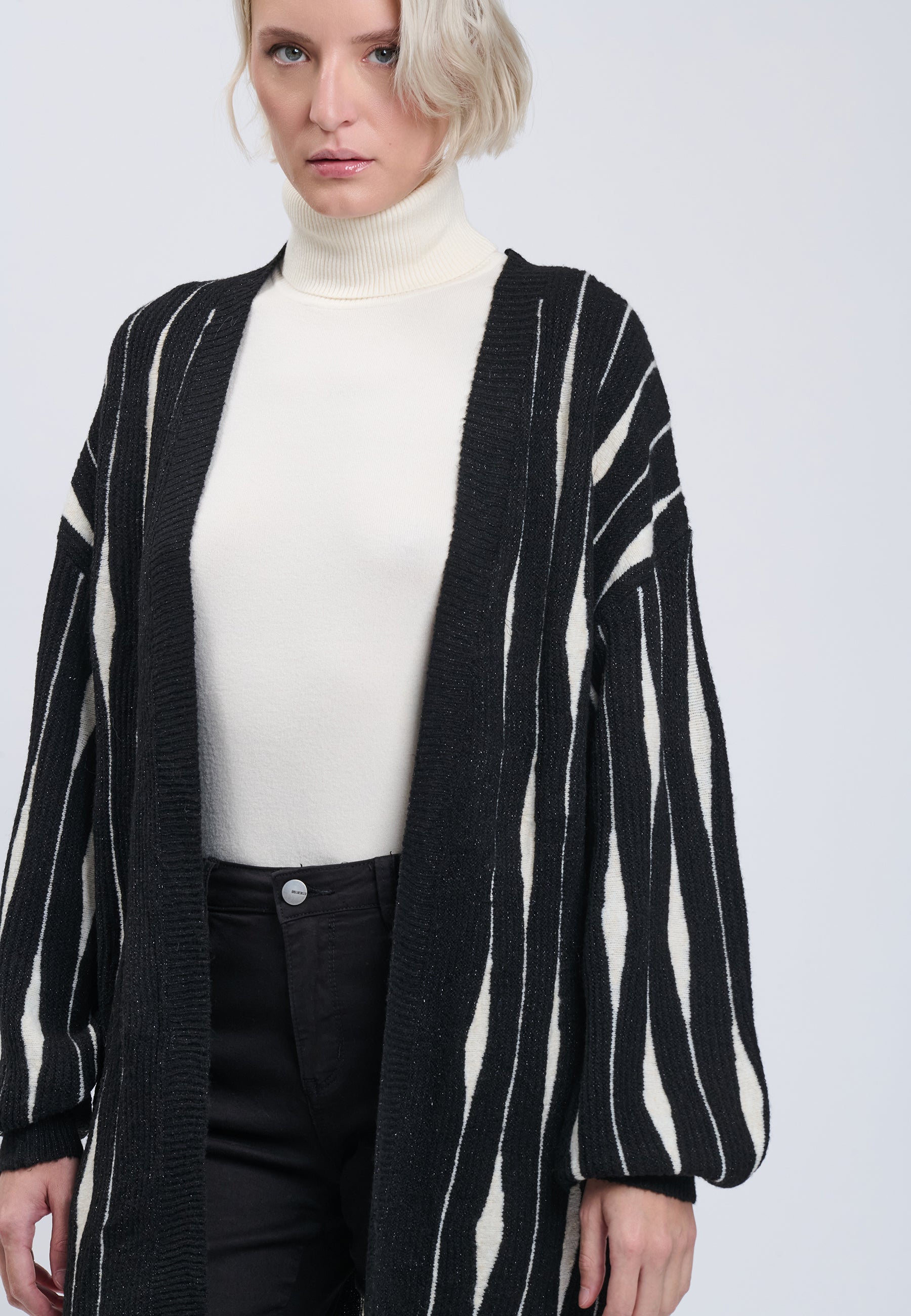 CARDIGAN Black/Ivory 04Y147