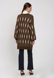 CARDIGAN Brown/Ivory 04Y147