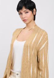 CARDIGAN Camel/Ivory 04Y147