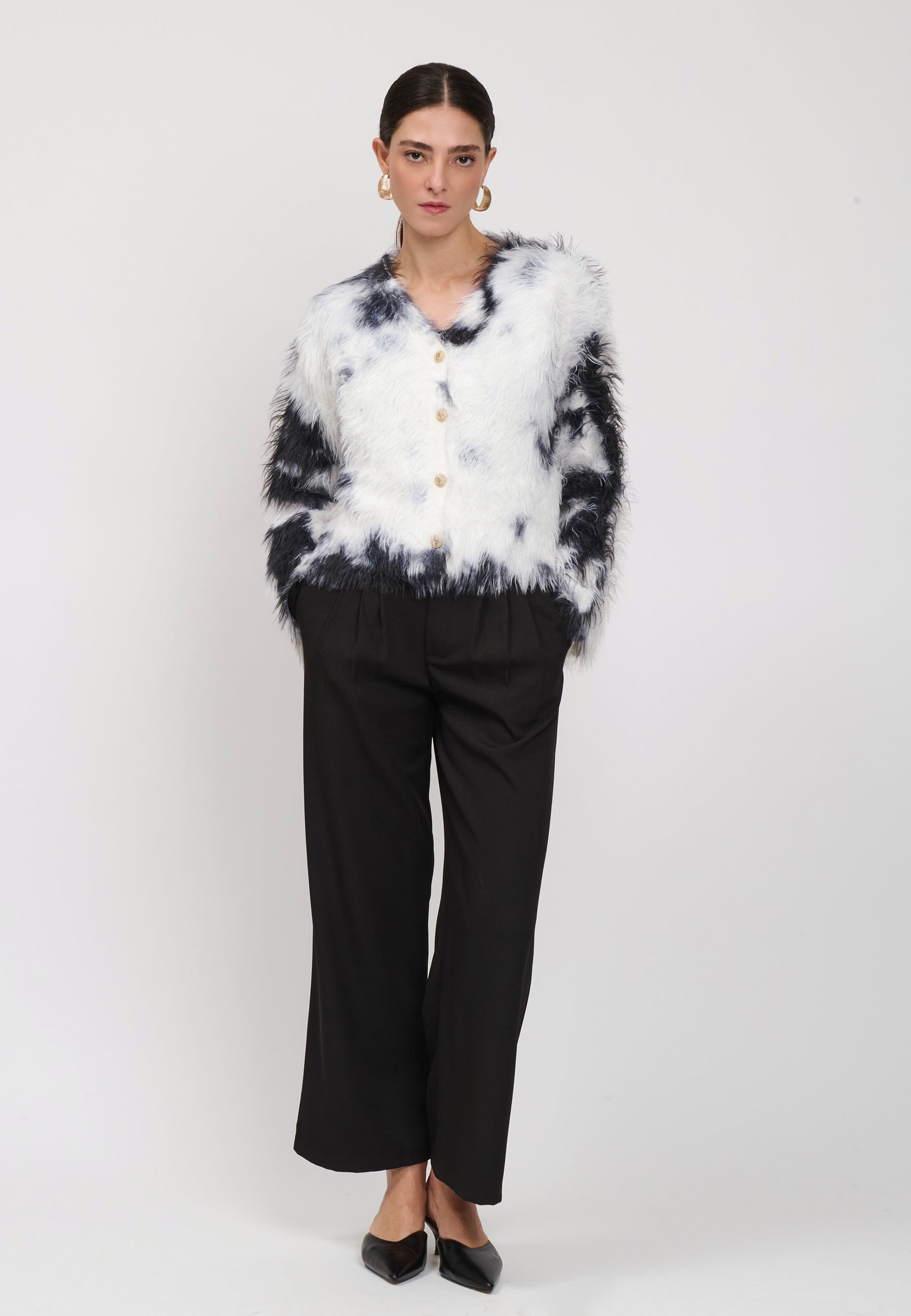 CARDIGAN Black/Ivory 04Y152