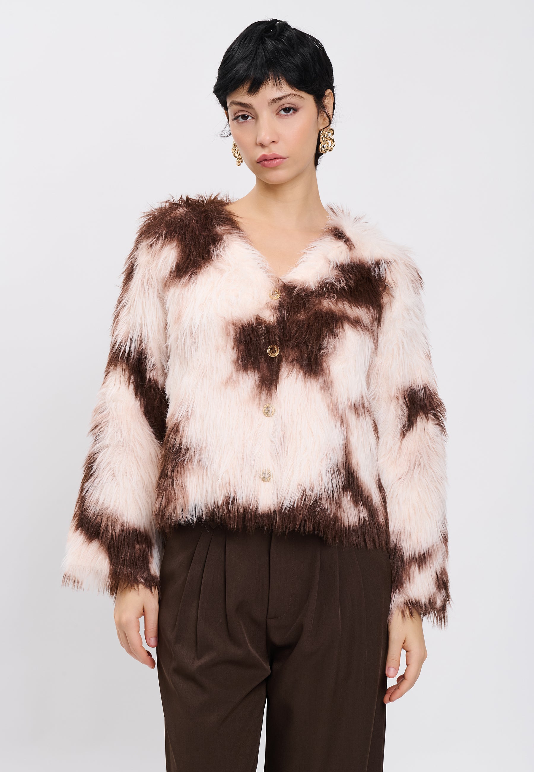 CARDIGAN Brown/Ivory 04Y152