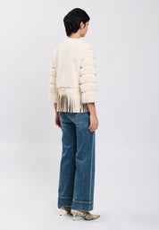 FAUX FUR JACKET Ivory 04Z3652