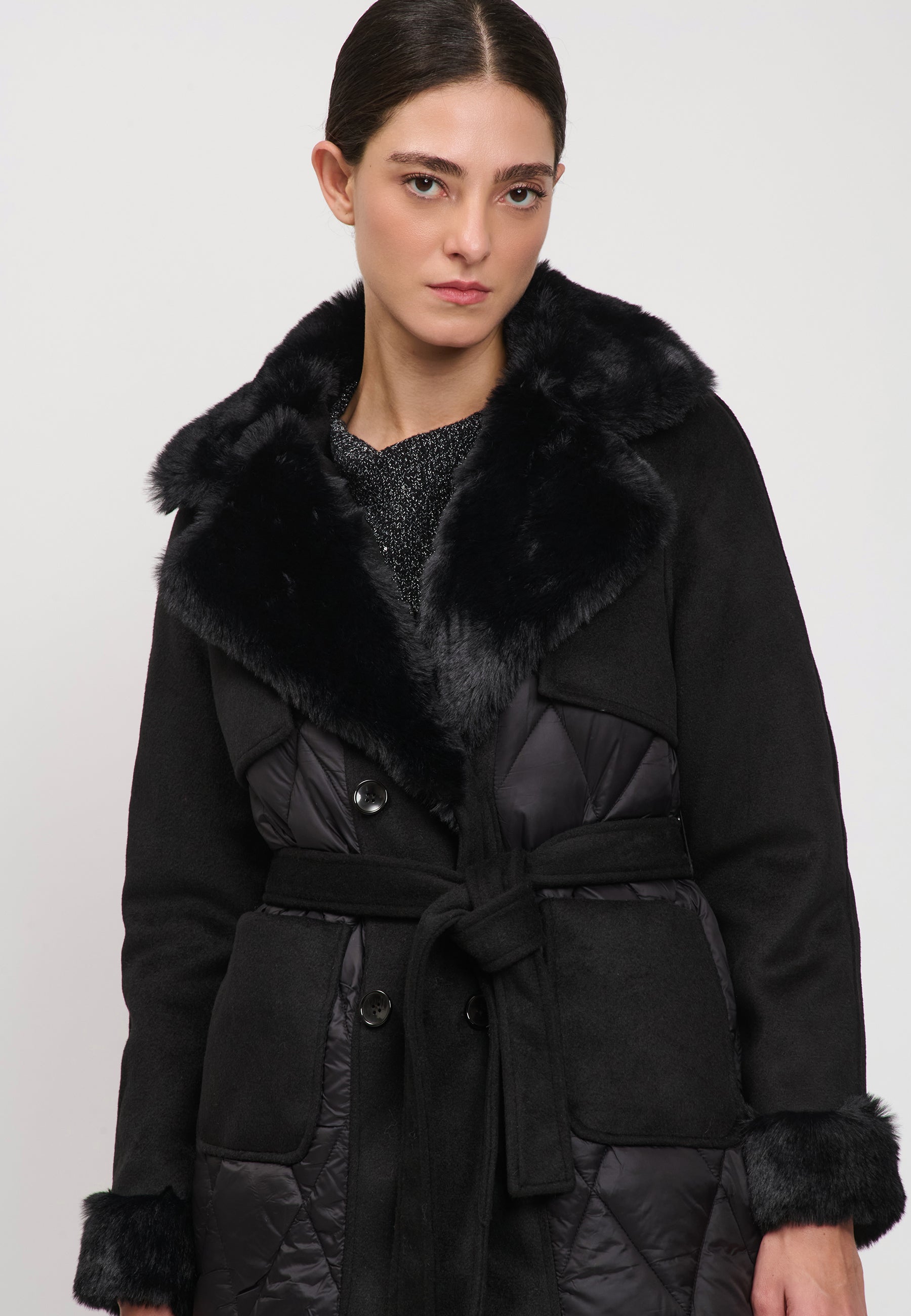 PADDED JACKET Black 04Z3662