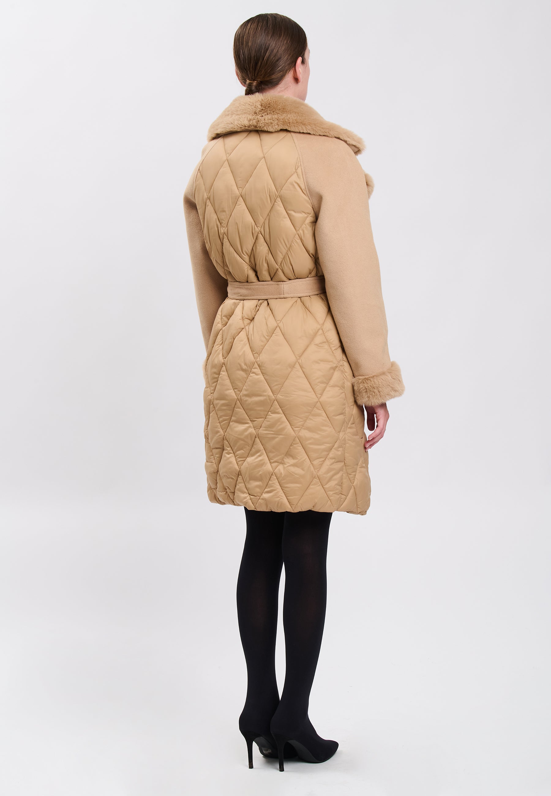 PADDED JACKET Camel 04Z3662