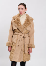 PADDED JACKET Camel 04Z3662