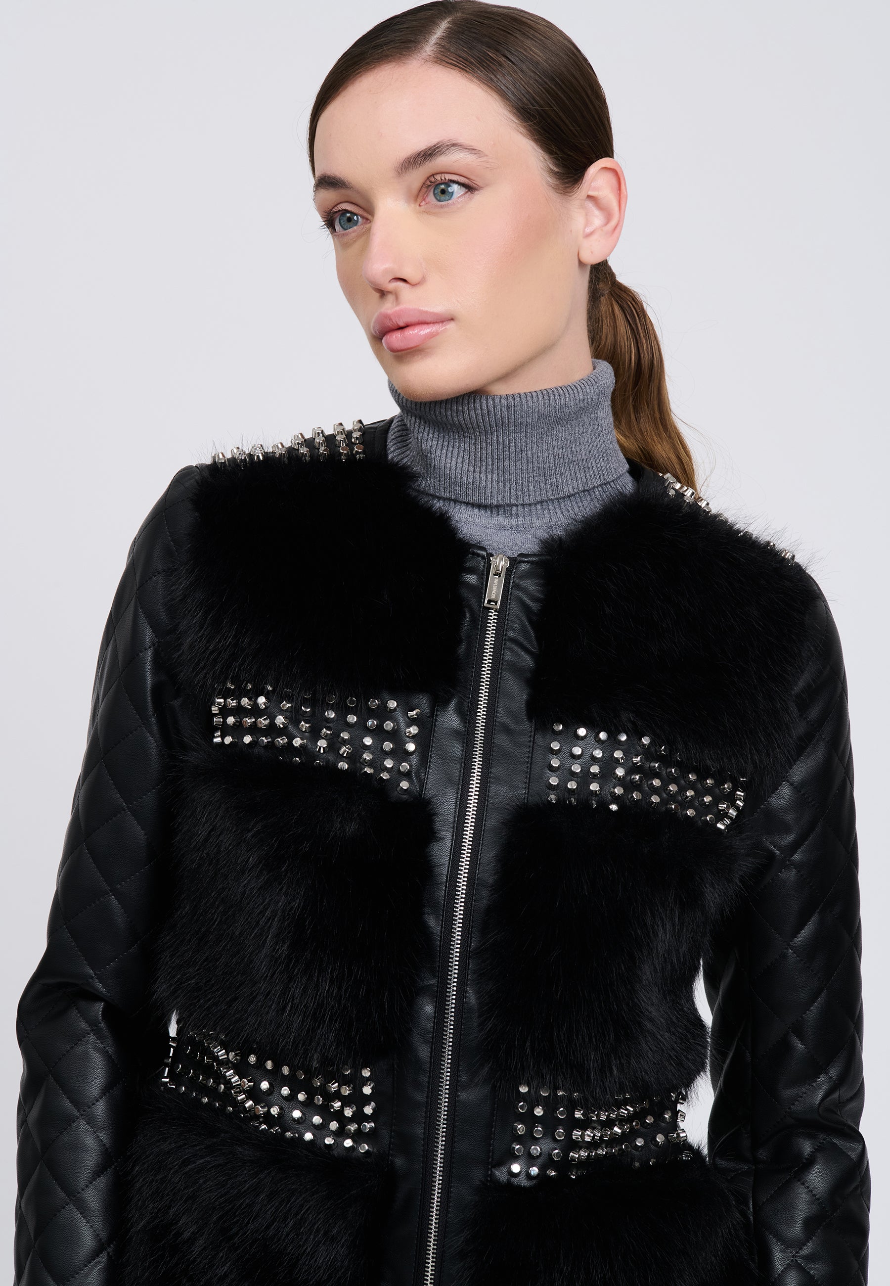 FAUX LEATHER JACKET 04Z3666