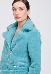 FAUX FUR JACKET Aquamarine 04Z3707