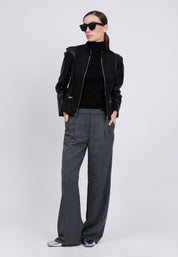 FAUX LEATHER JACKET Black 04Z3818