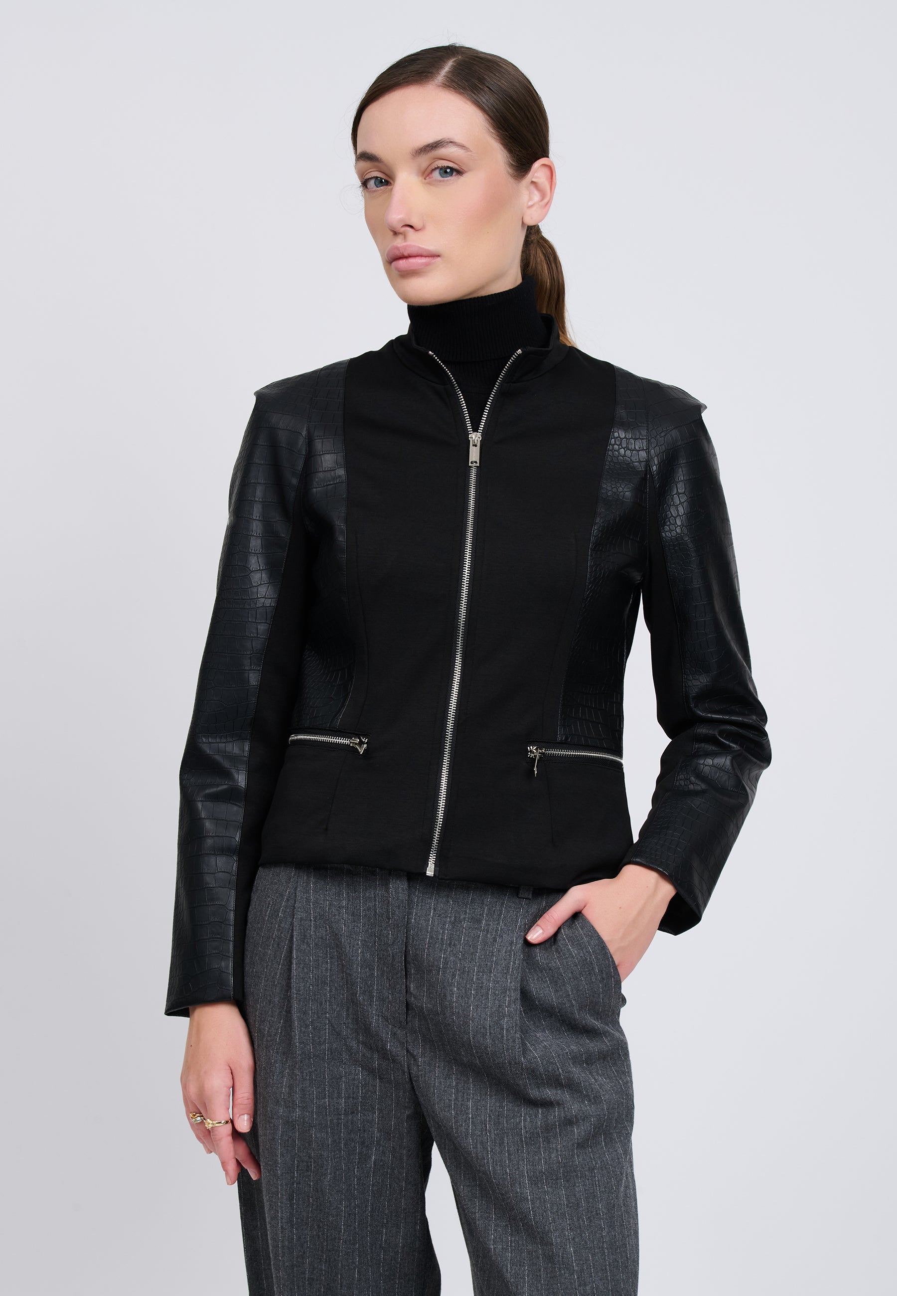 FAUX LEATHER JACKET 04Z3818