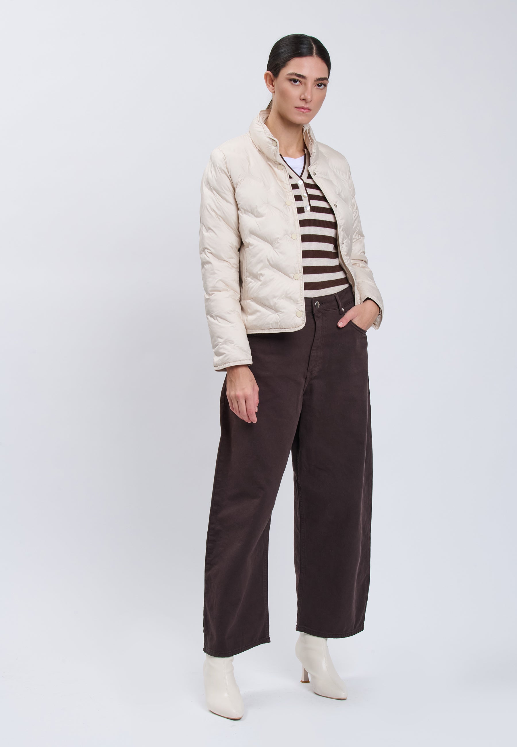 PADDED JACKET Ivory 04Z3861