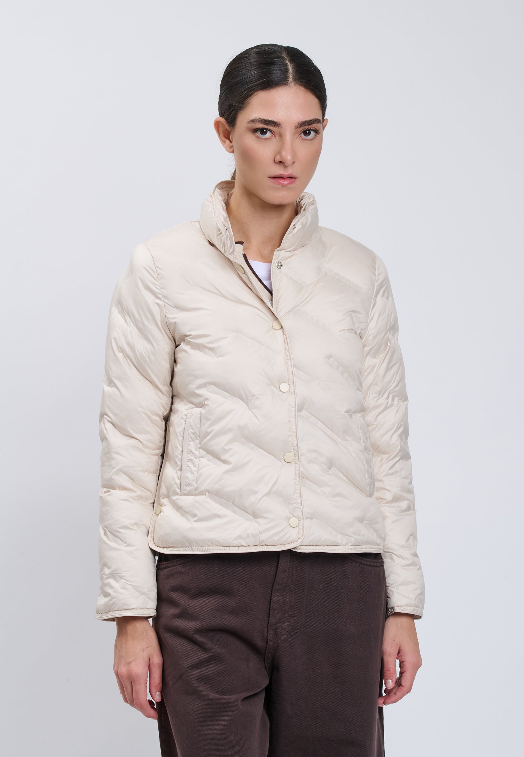 PADDED JACKET Ivory 04Z3861
