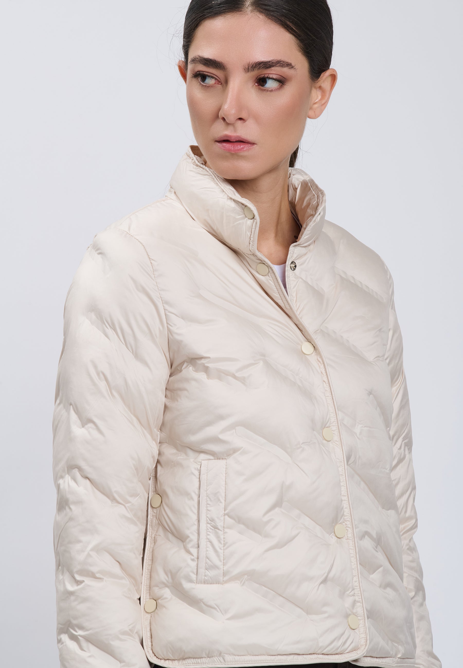 PADDED JACKET Ivory 04Z3861