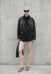 FAUX LEATHER JACKET Black 05Z3986