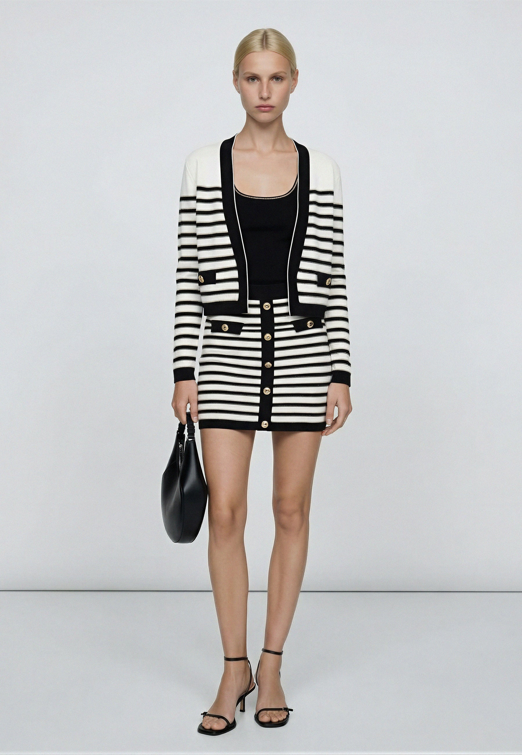 CARDIGAN Black/White 05J7384