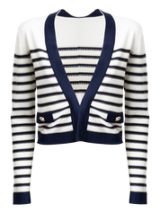 CARDIGAN Navy/White 05J7384