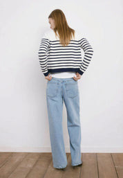 CARDIGAN Navy/White 05J7384