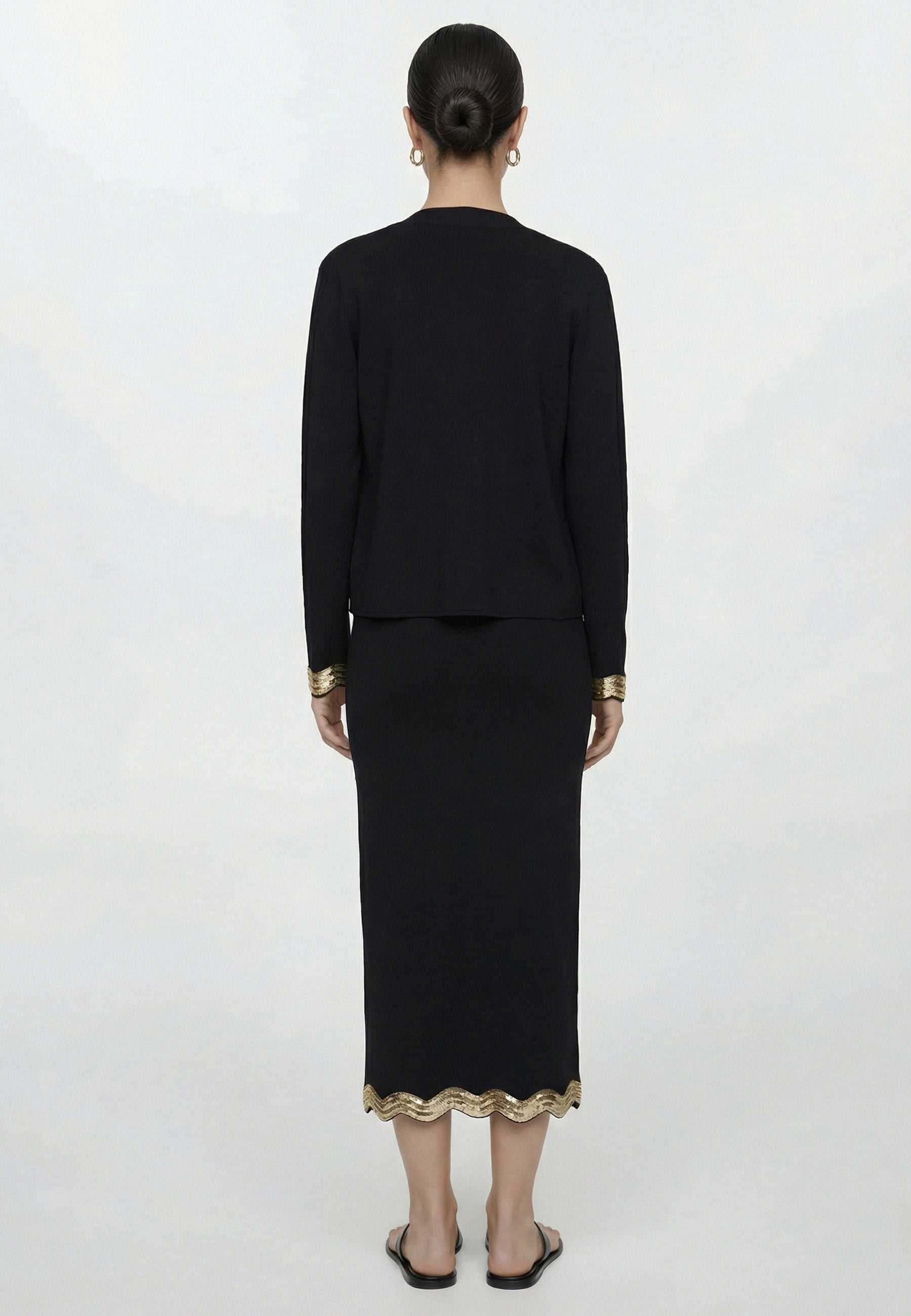 CARDIGAN Black/Gold 05J7766