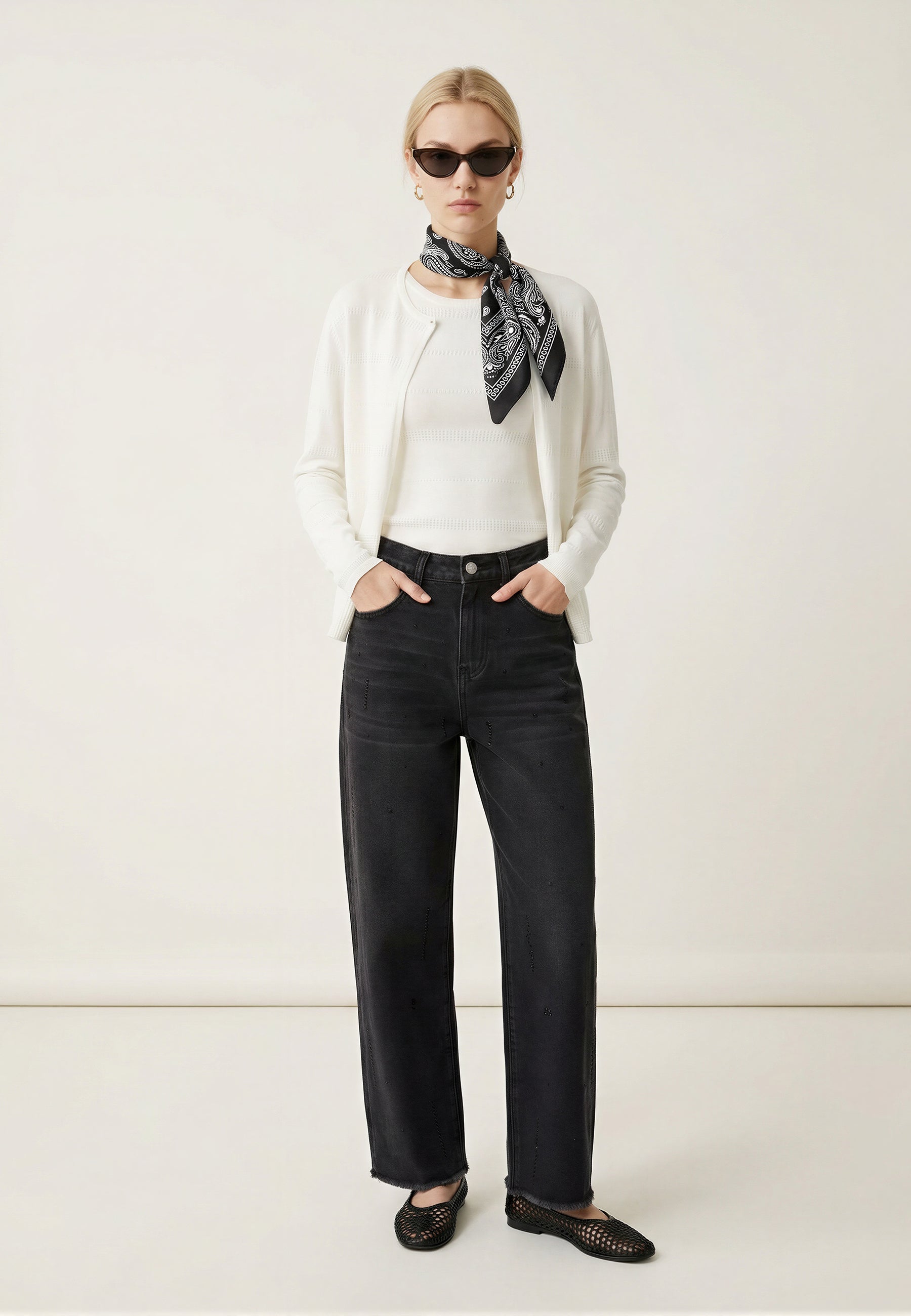 CARDIGAN White 05Q10400