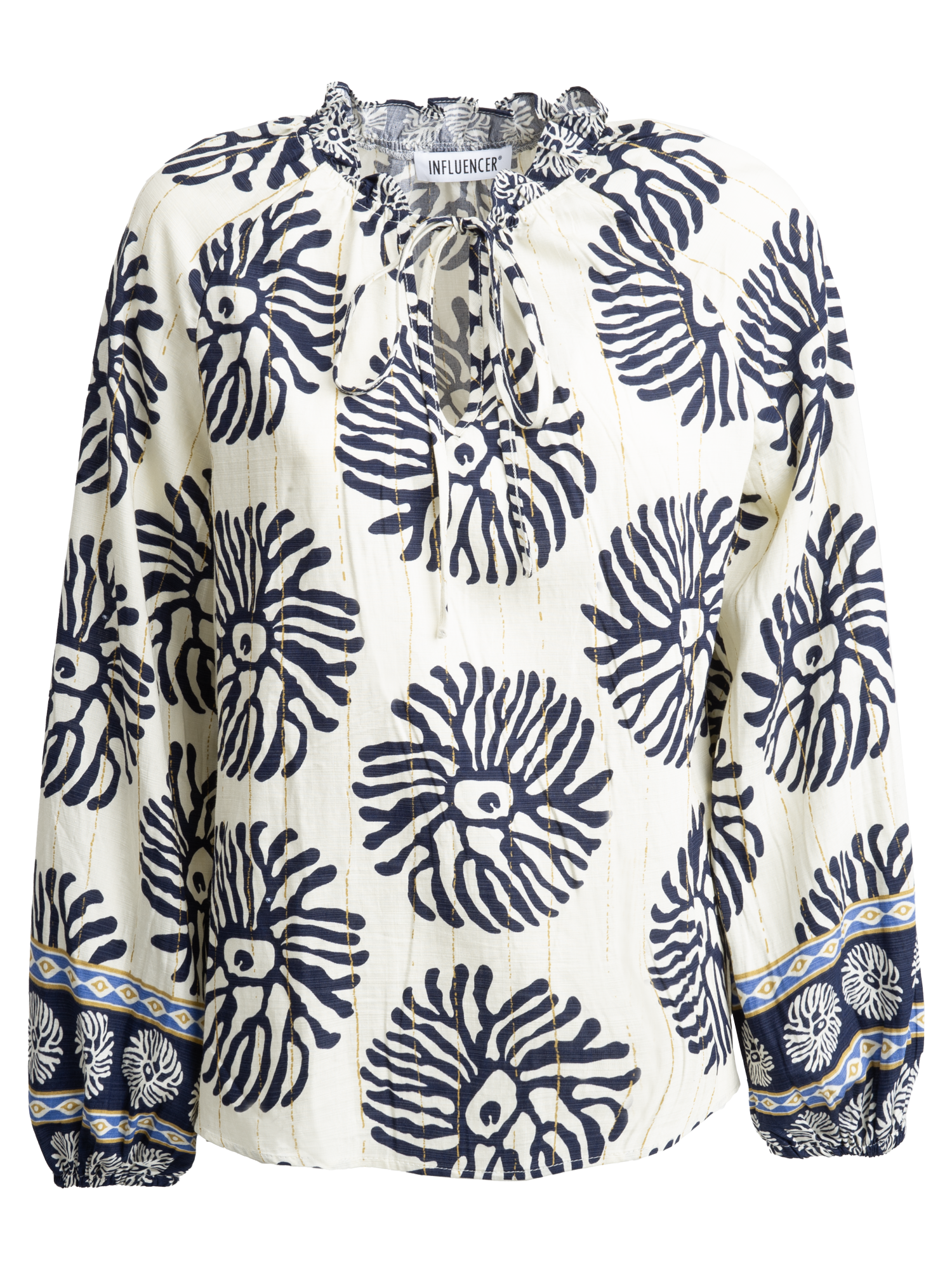 BLOUSE Navy/Ivory 05T0072