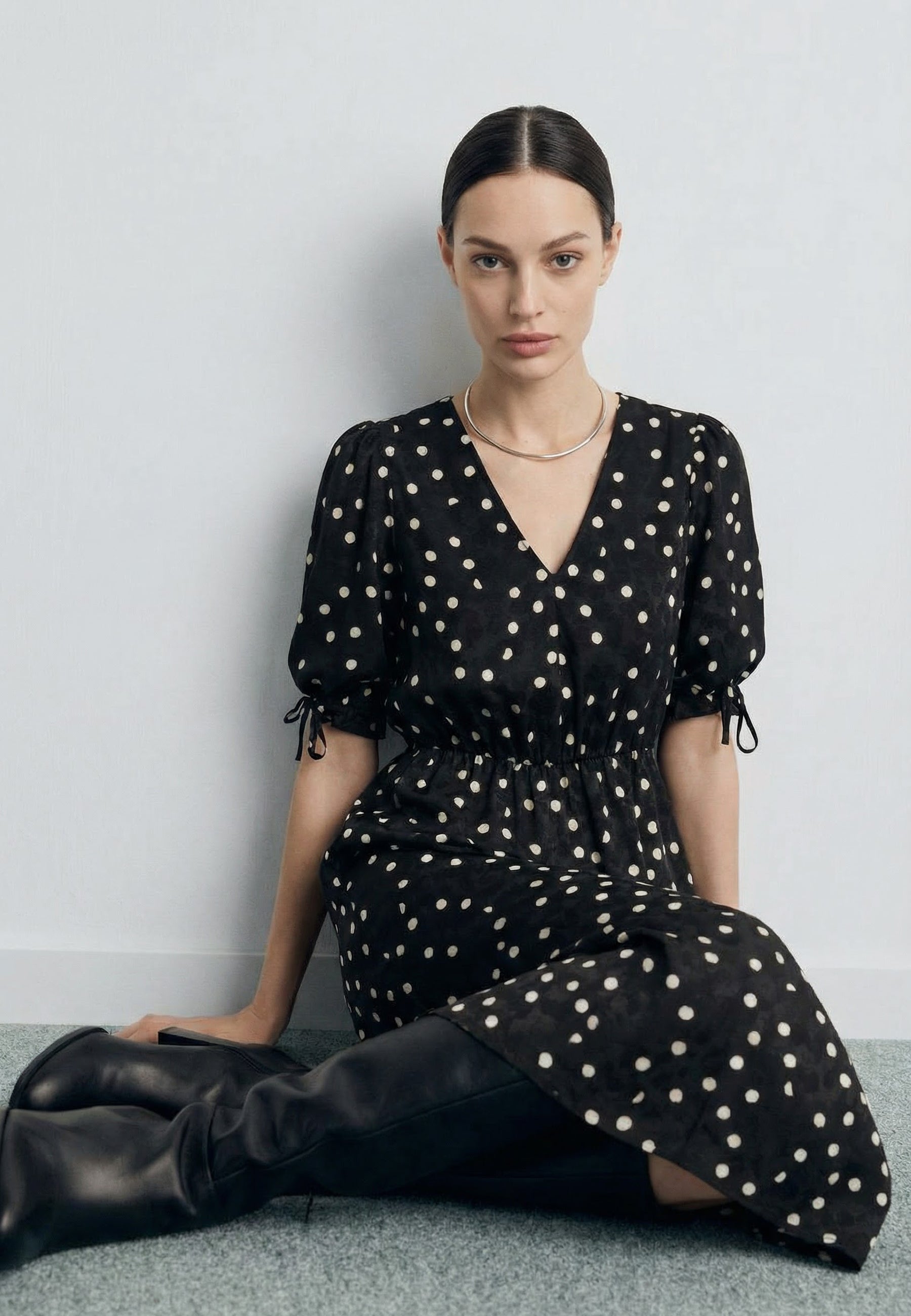 DRESS Black/Ivory 05T0081