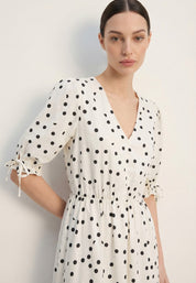 DRESS Ivory/Black 05T0081