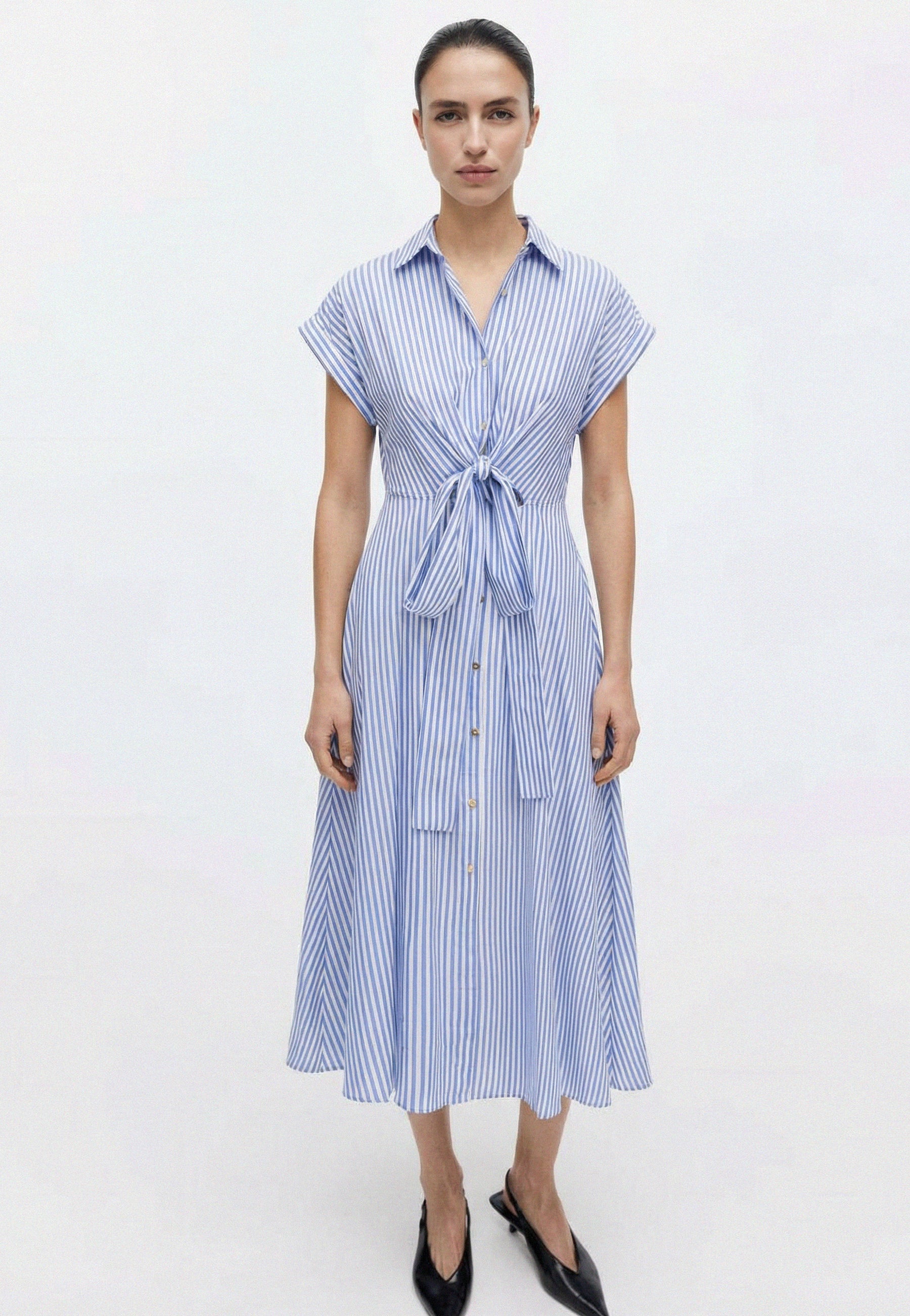 DRESS Indigo/White 05X601