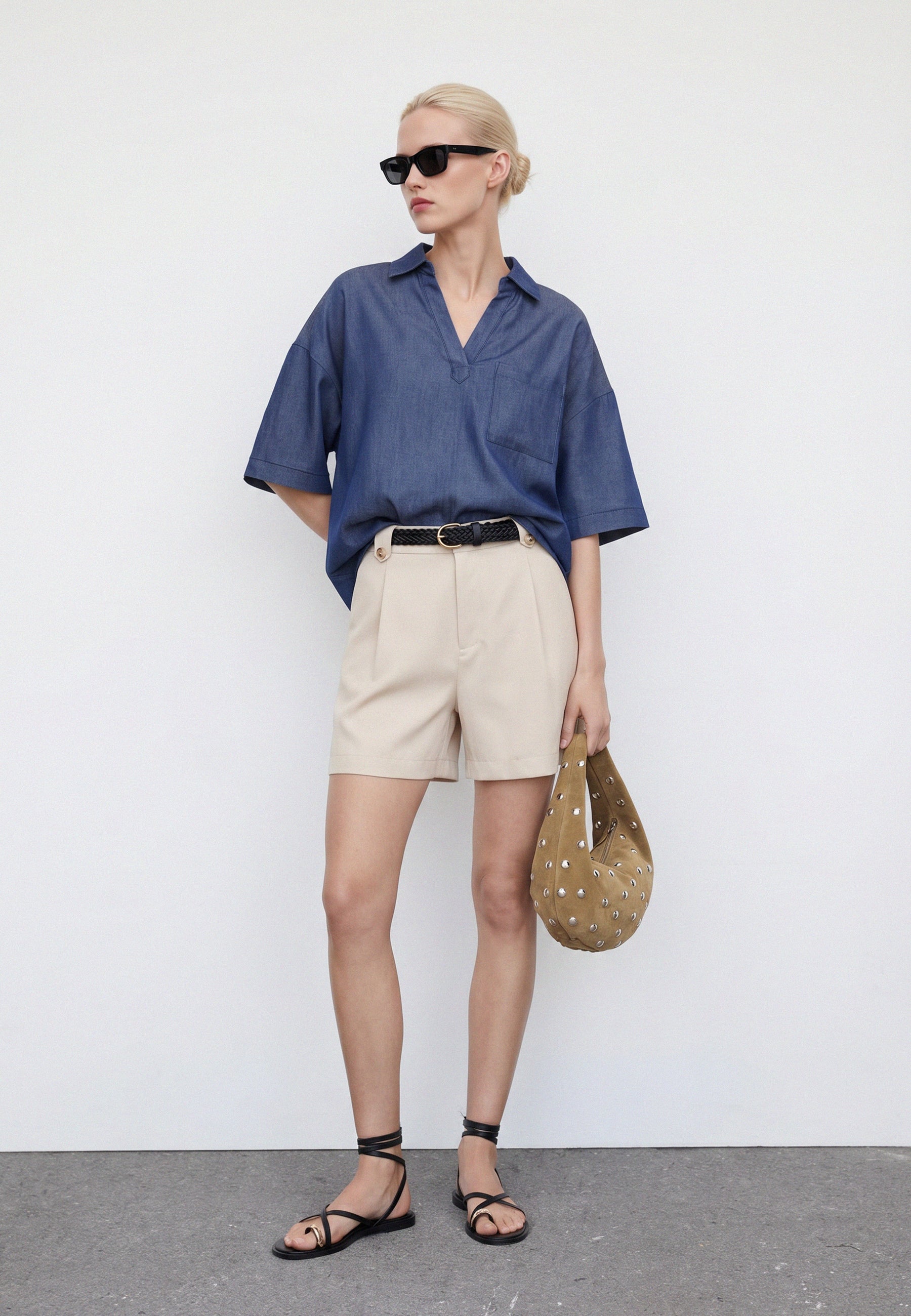 BLOUSE Navy 05Y193