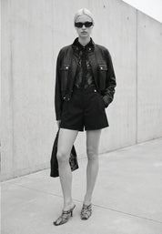 FAUX LEATHER JACKET Black 05Z3986