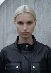 FAUX LEATHER JACKET Black 05Z3986