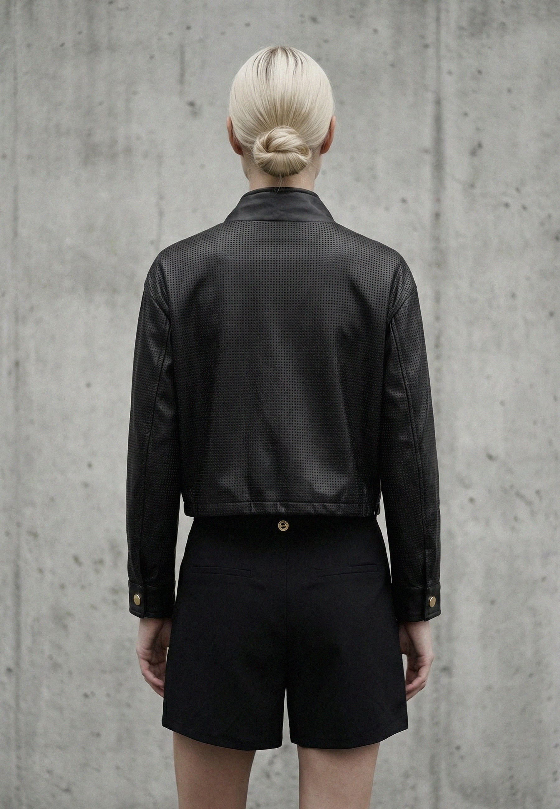 FAUX LEATHER JACKET Black 05Z3986