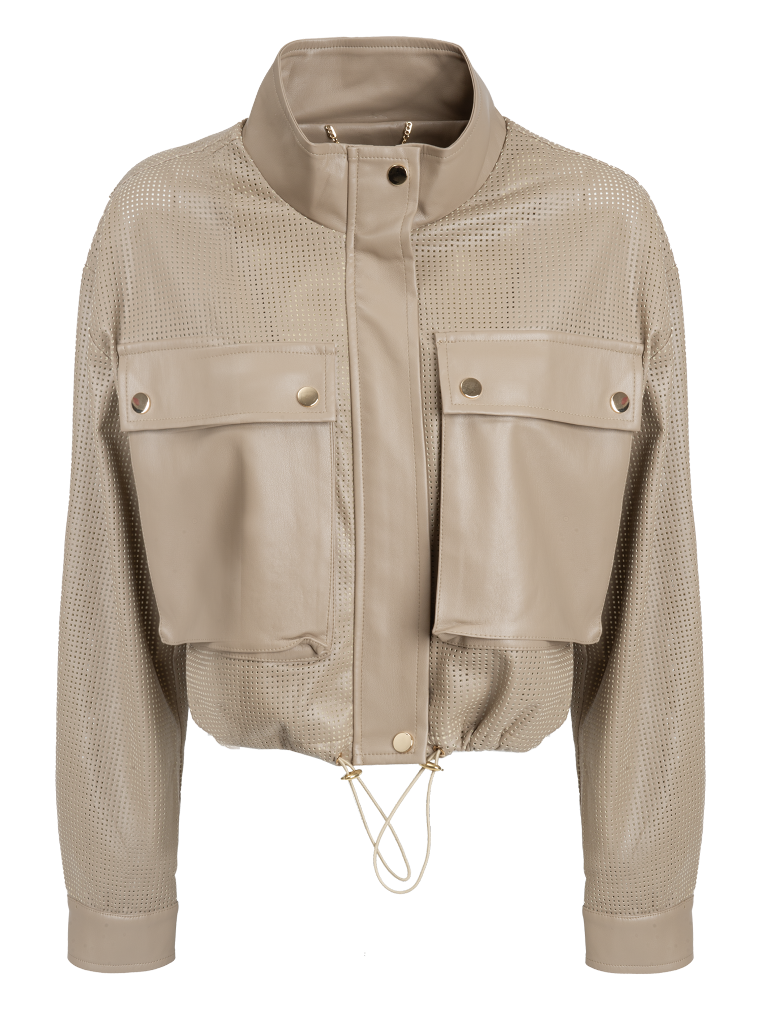 FAUX LEATHER JACKET Camel 05Z3986