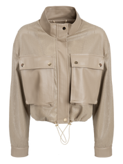FAUX LEATHER JACKET Camel 05Z3986
