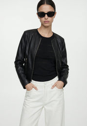 FAUX LEATHER JACKET Black 05Z4050