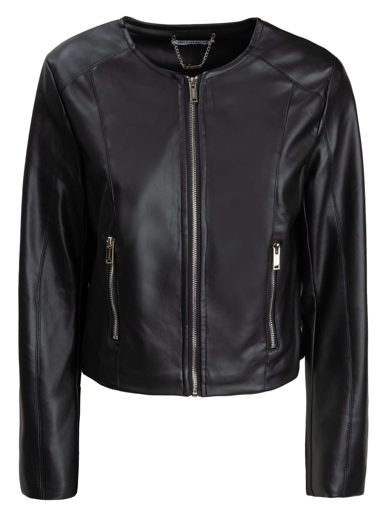 FAUX LEATHER JACKET Black 05Z4050