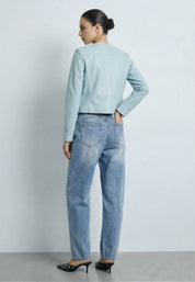 FAUX LEATHER JACKET Sky 05Z4050