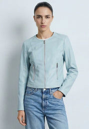 FAUX LEATHER JACKET Sky 05Z4050