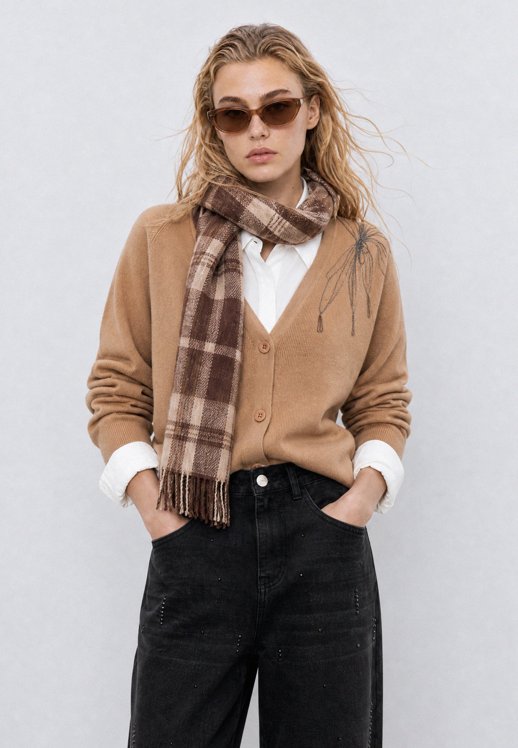 CARDIGAN Camel 06J7575