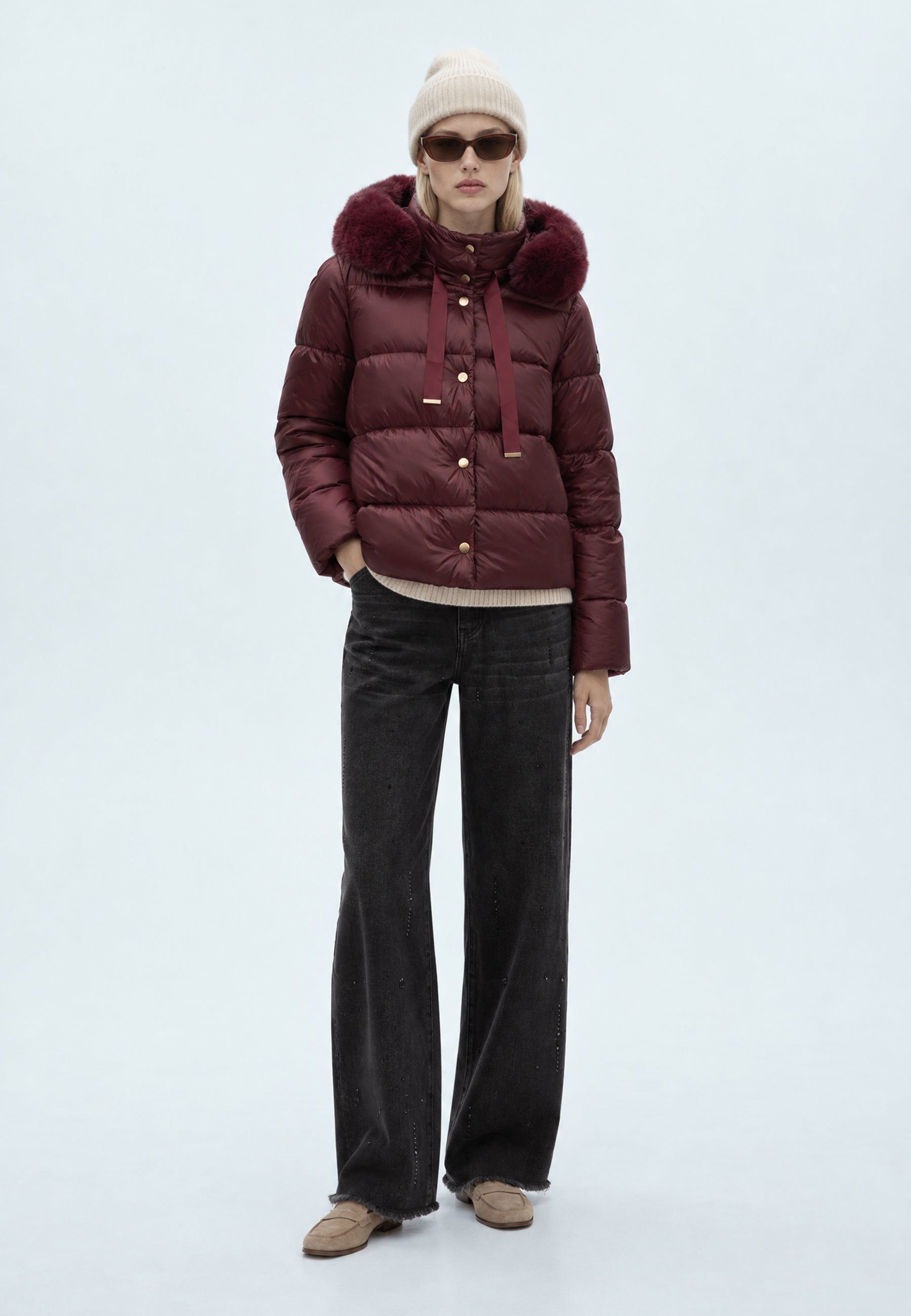 PADDED JACKET Wine 06N25107