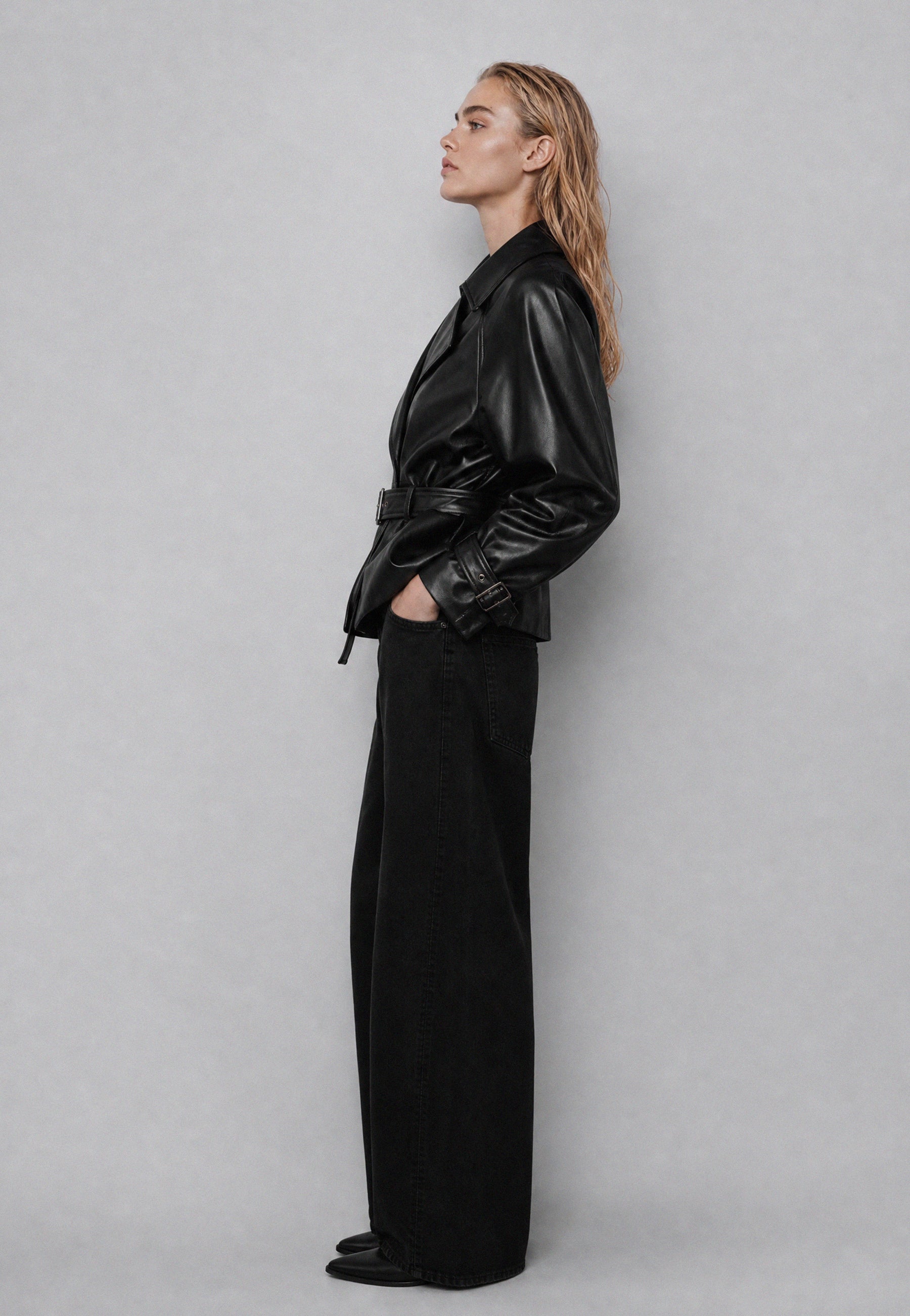 PU JACKET Black 06Z4478