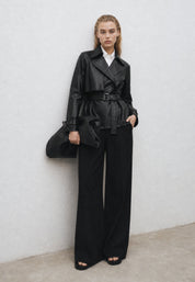 PU JACKET Black 06Z4478