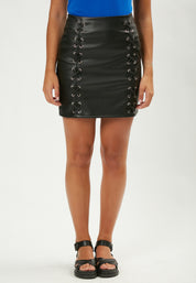 FAUX LEATHER SKIRT Z2633