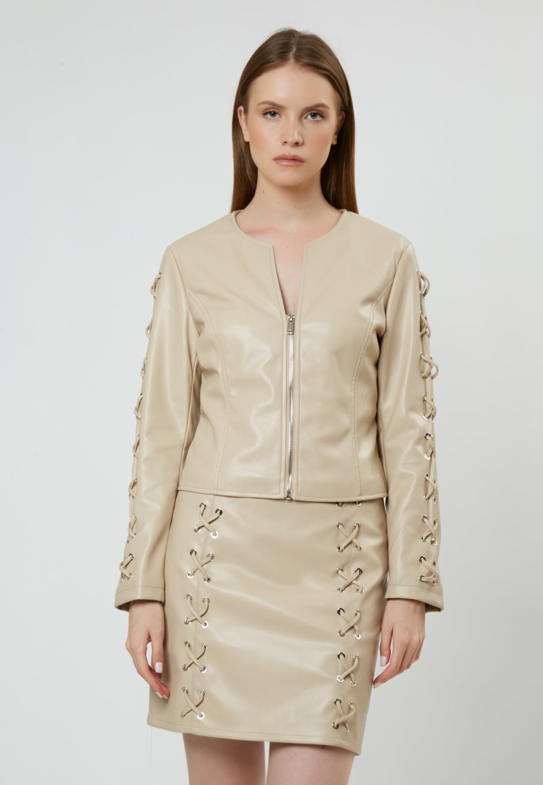 FAUX LEATHER JACKET Z2824