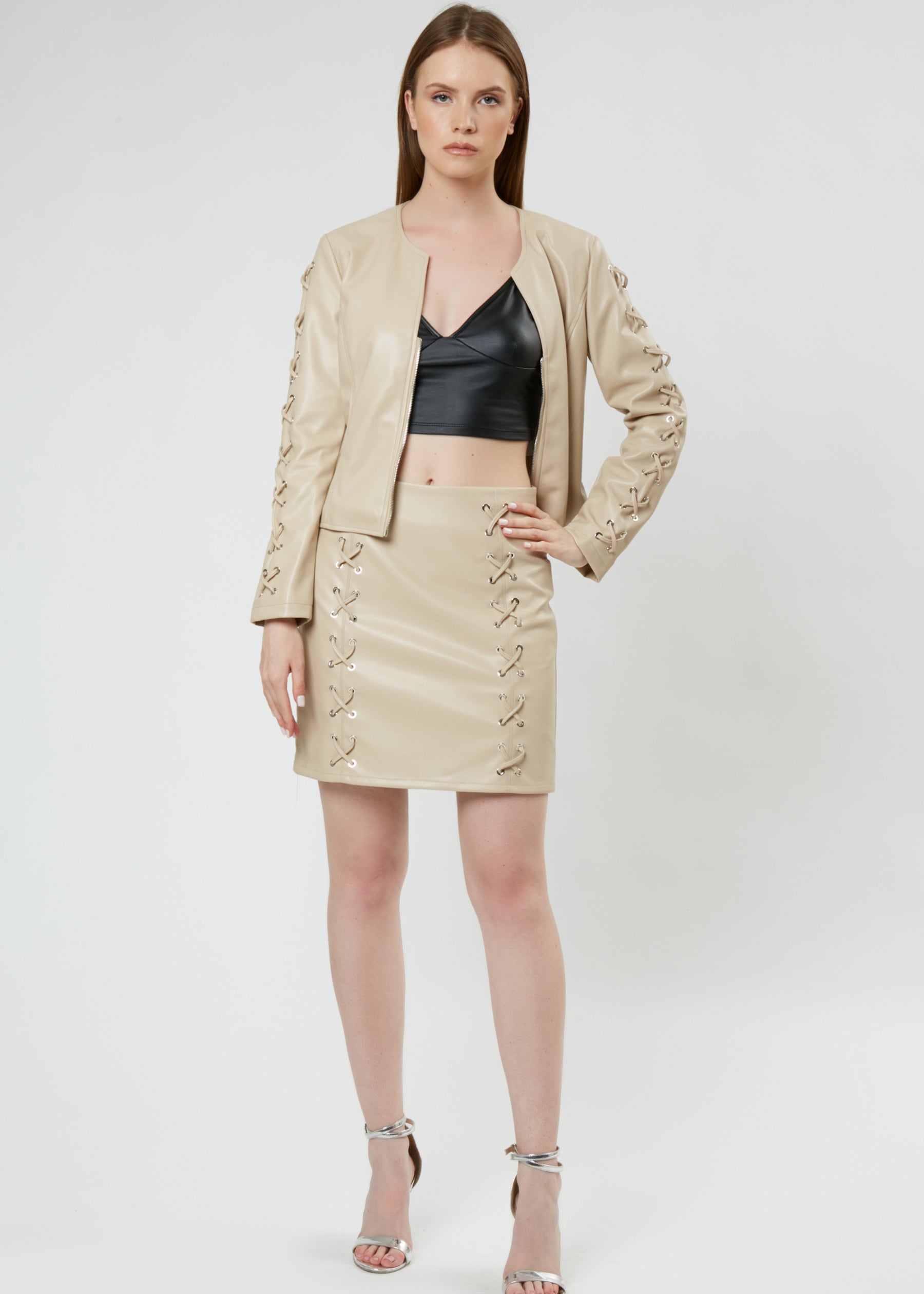 FAUX LEATHER JACKET Z2824