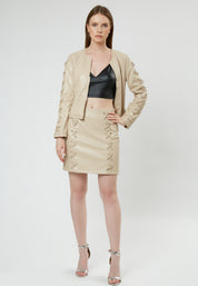 FAUX LEATHER JACKET Z2824
