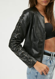 FAUX LEATHER JACKET Z2824