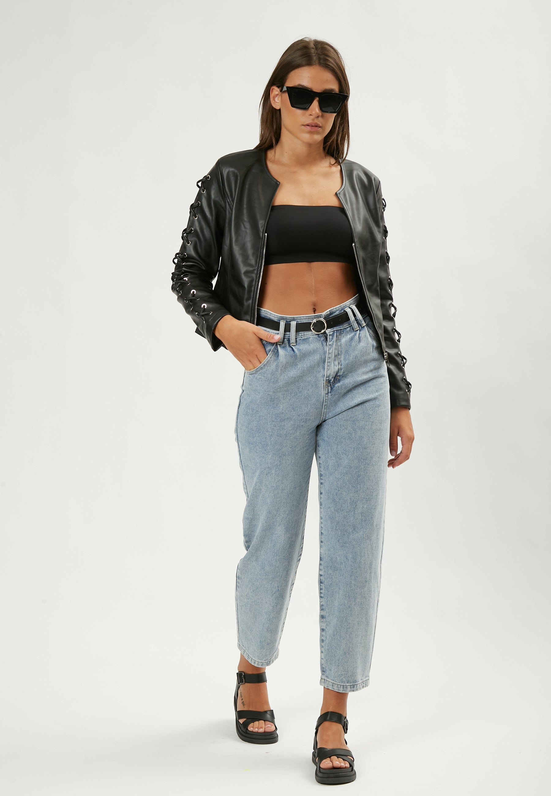 FAUX LEATHER JACKET Z2824